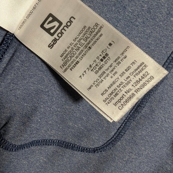 EUC Salomon Women's Large Long Sleeve Running Shirt Top Gray Tech base layer - Picture 11 of 12